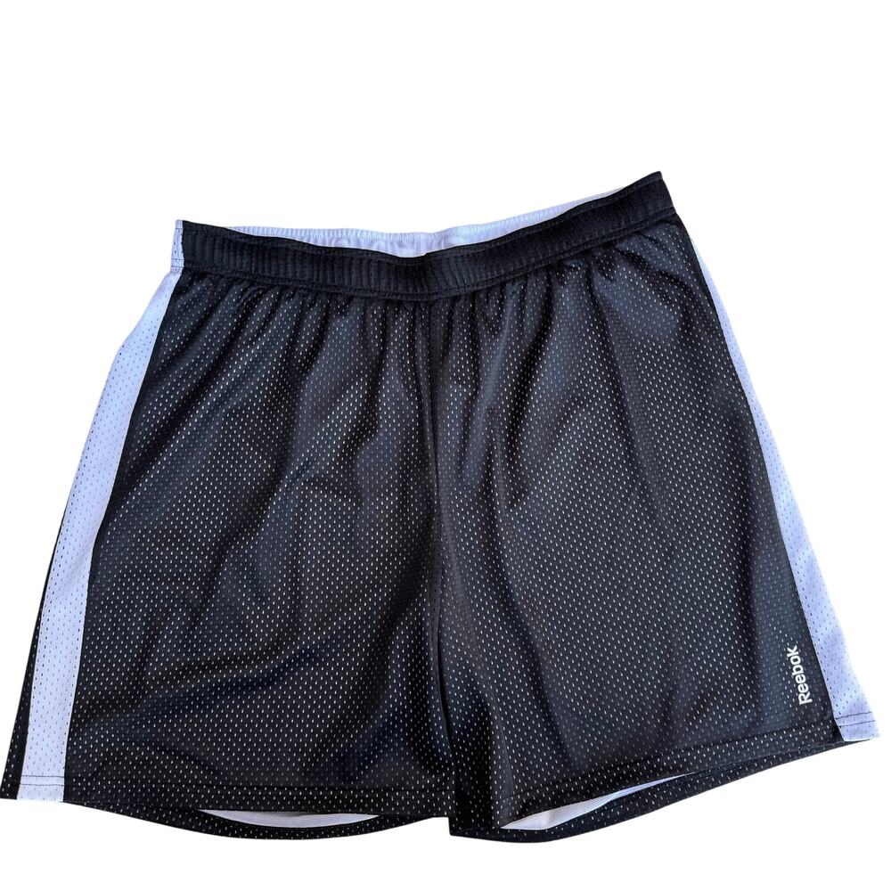 Reebok Men's XL Black Athletic Mesh Side Panel Shorts